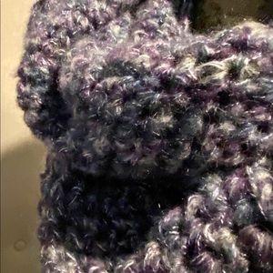Mohair Metallic Infinity Scarf